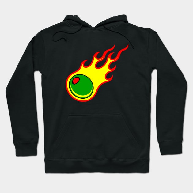 Flaming Olive Hoodie by EvilTees